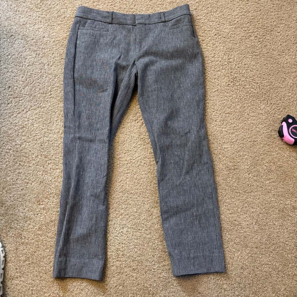 Banana Republic Sloan Fit Grey Textured Ankle Dress Pants